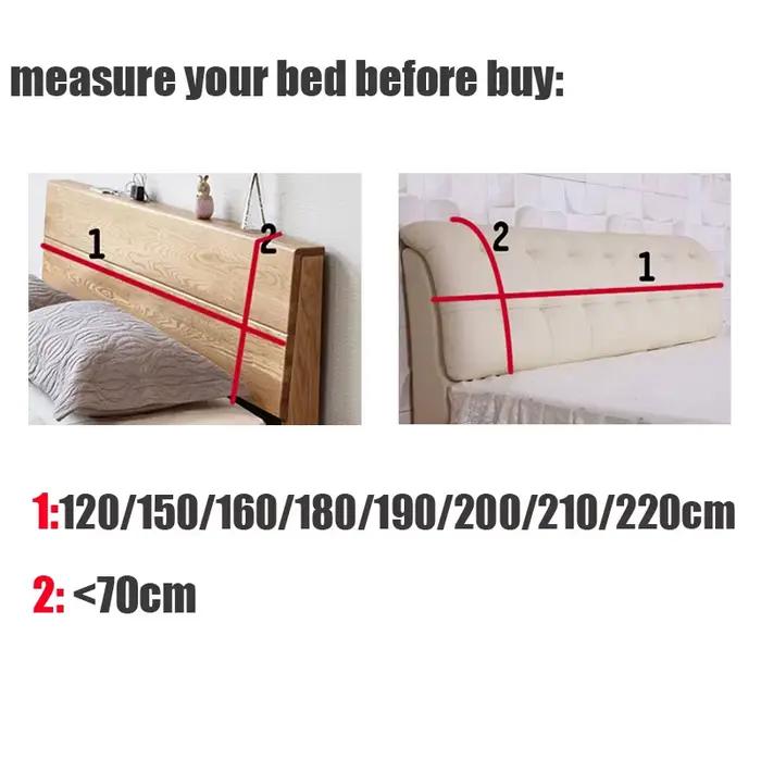 Housse de protection universelle en velours pour tête de lit