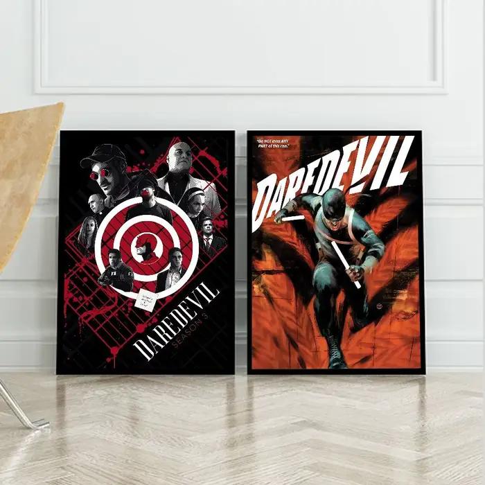 Affiche de film Cool Man D-Daredevil en papier blanc