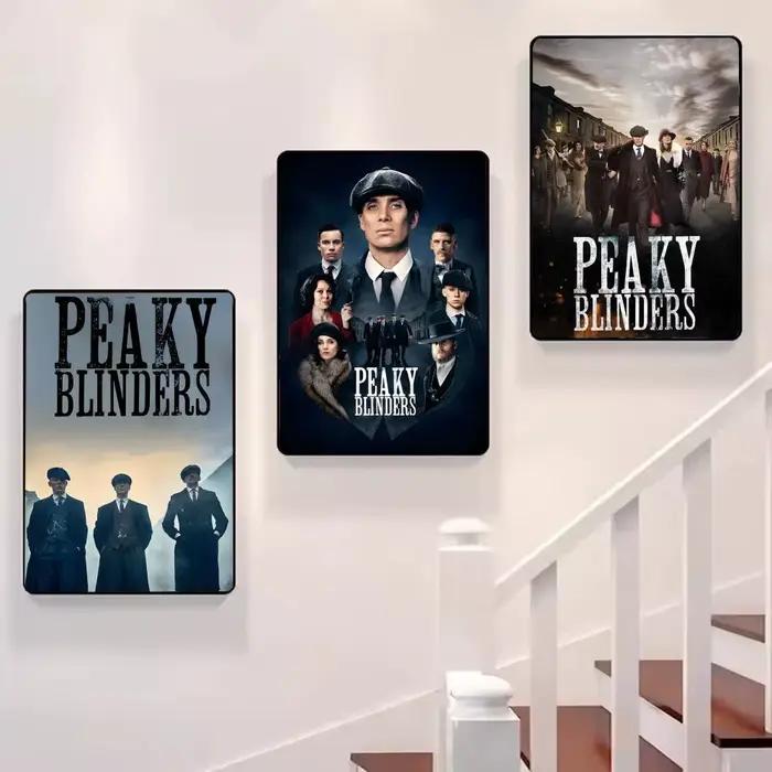 P-Peaky B-Blinders TV bonne qualité peinture calligraphie toile affiche: sans plis imperméable Durable tous les espaces décoration murale