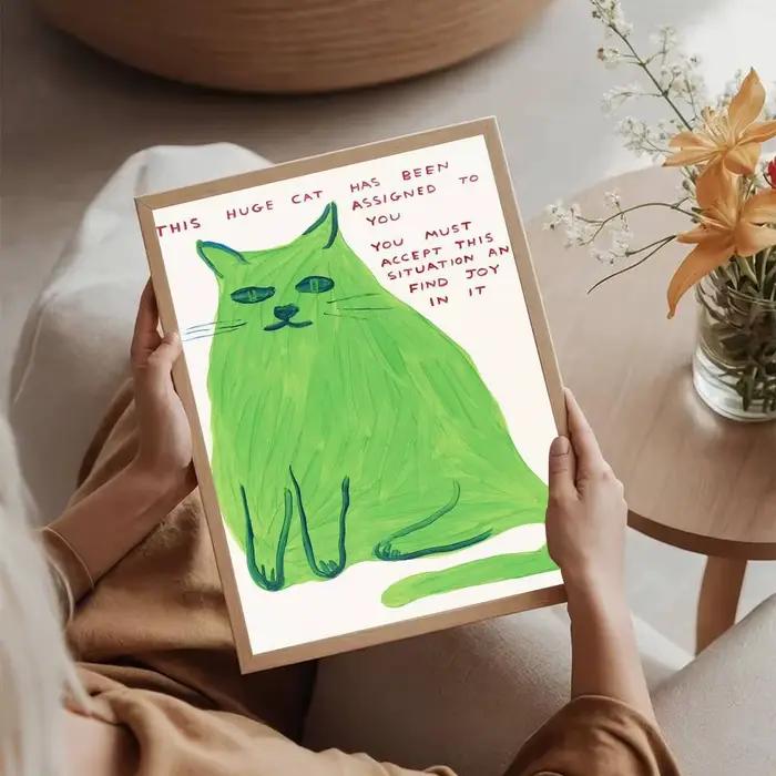 Peinture David Shrigley Art – Impressions et affiches de qualité supérieure