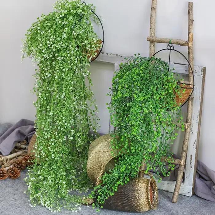 Plantes artificielles vignes fleur tenture murale Faux rotin intérieur extérieur plante verte plante fleur décoration murale décor à la maison