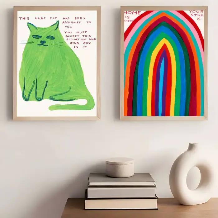 Peinture David Shrigley Art – Impressions et affiches de qualité supérieure