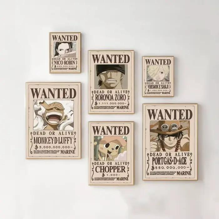 Affiche d'art murale autocollante One Piece