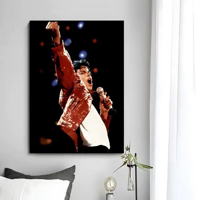 Affiche murale du chanteur légendaire MJ Michael Jackson