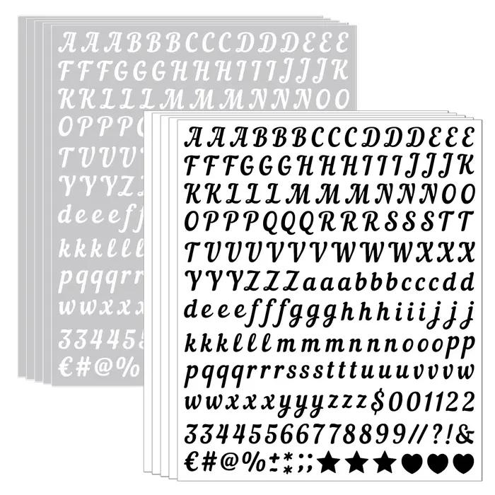 Autocollant lettre 0, 5 pouce