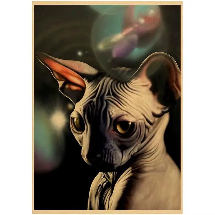 Sphinx – affiche de chat rétro
