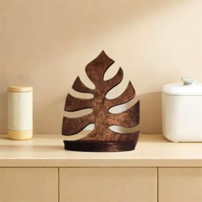 Décoration murale en bois, cadre créatif et moderne, plante murale suspendue, support de rangement rétro, clé