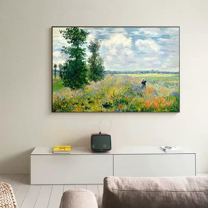Célèbre artiste Van Gogh Monet peinture ciel étoilé Iris fleur toile affiche impression mur Art photo salon décor Mural