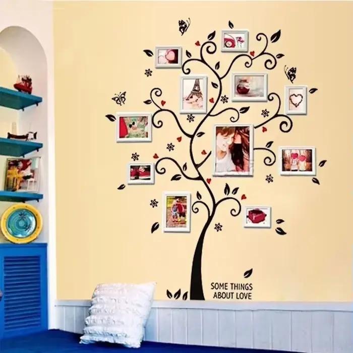Nouvelle décoration de la maison branche d'arbre Stickers muraux bricolage Photo mur amovible