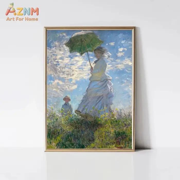 Affiches et impressions sur toile de paysages de jardin classiques de Claude Monet