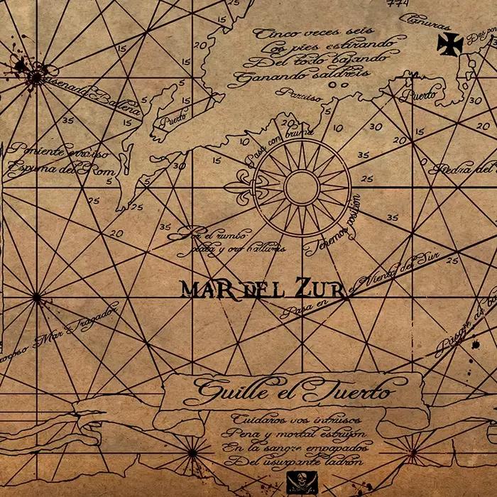 Affiche de carte au trésor des Goonies