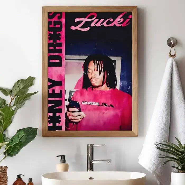 Art mural rétro Lucki rappeur