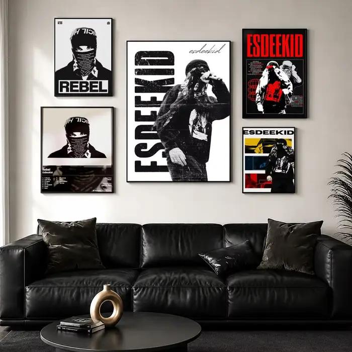 Affiche décorative murale de rappeur