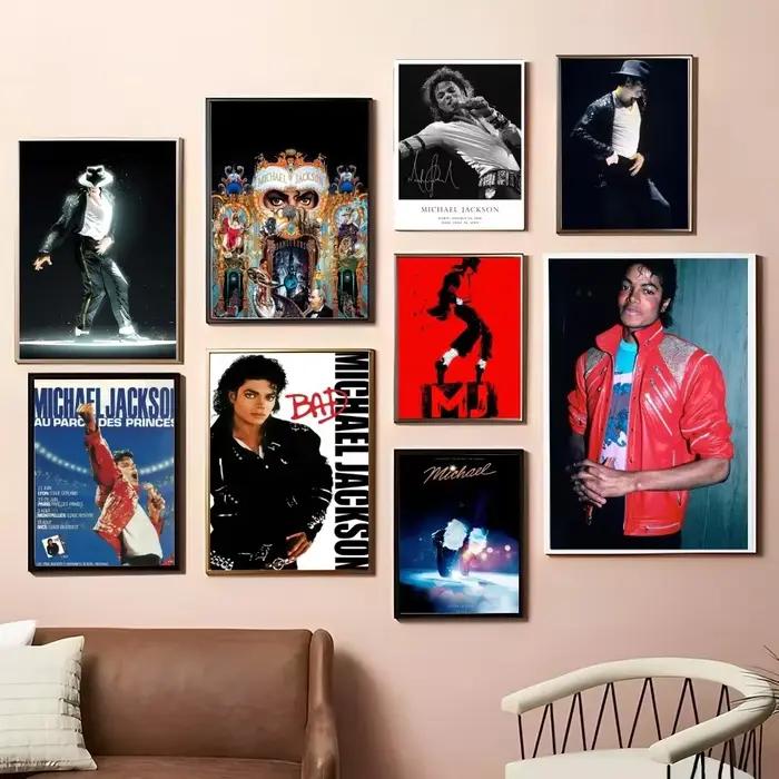 Michael Jackson Cartoon Pop Singer Art mural