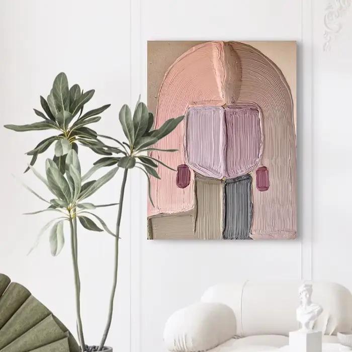 Peinture abstraite de femme imprimée moderne Wabi Sabi pour filles