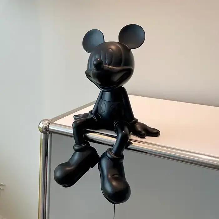 Sculpture de Mickey assis moderne minimaliste de 28 cm
