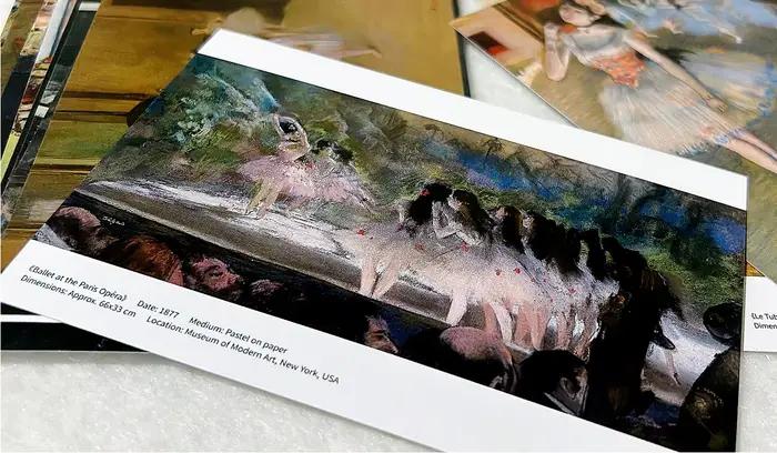 Cartes postales de la série d'artiste célèbre