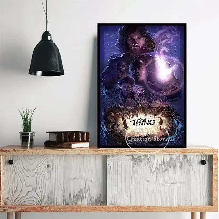 THE THING-Peinture sur toile de film d'horreur scientifique