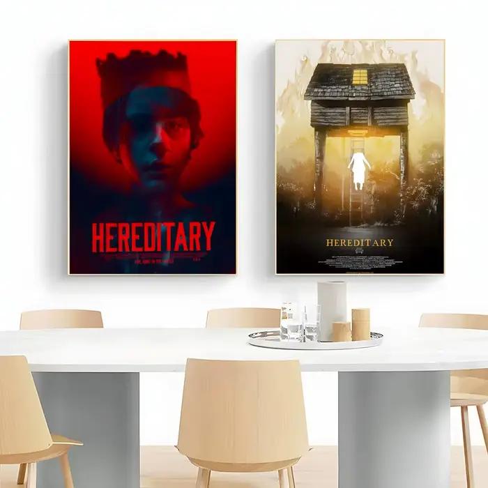 Affiche de film d'horreur H-Hereditary, impression d'art mural, affiche décorative, décoration murale, décoration de la maison, cadeau, sans cadre