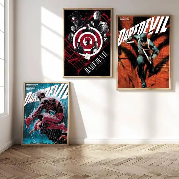 Affiche de film Cool Man D-Daredevil en papier blanc