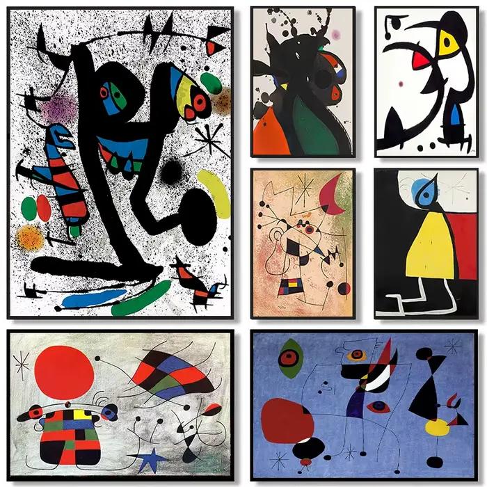 Affiches et impressions d'art modernes de Joan Miro surréalisme