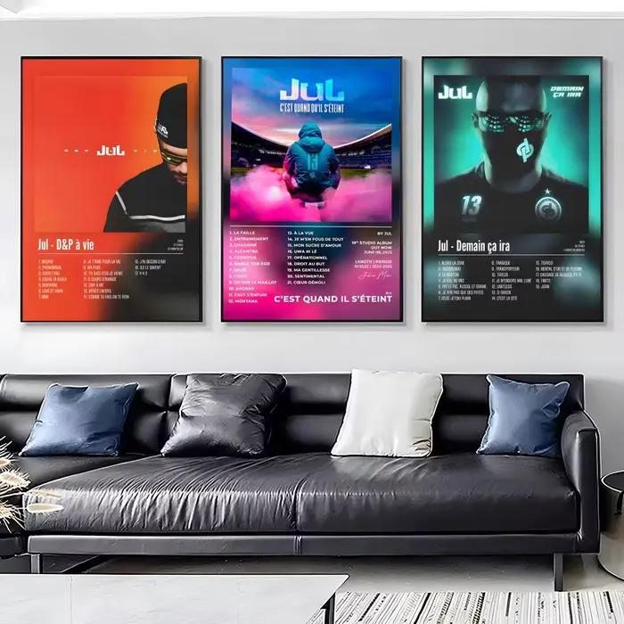 Autocollants d'affiche d'album J-JuL