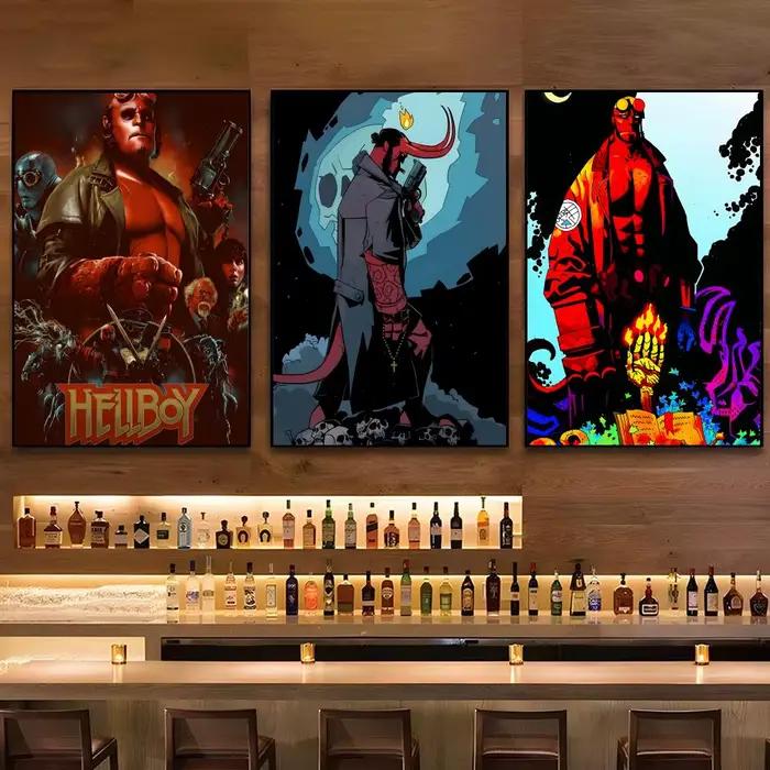 Affiche de bande dessinée H-Hellboy