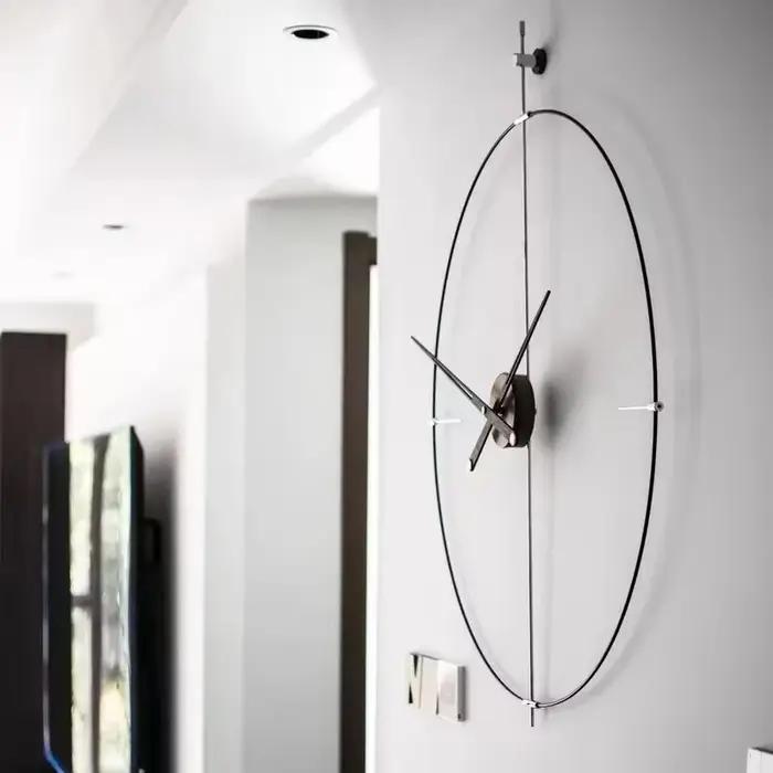 Grande horloge murale silencieuse 3D