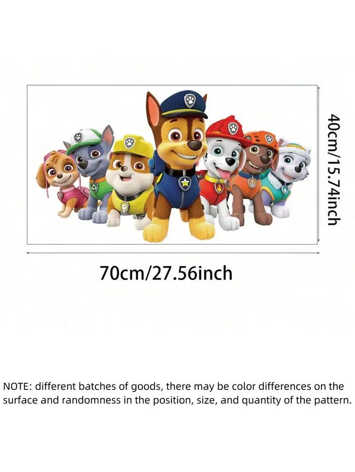 1 autocollant mural de dessin animé sur le thème de la Pat' Patrouille