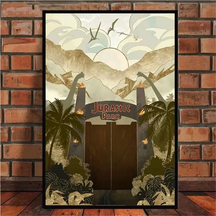 Affiche de film du monde des dinosaures du Jurassic Park