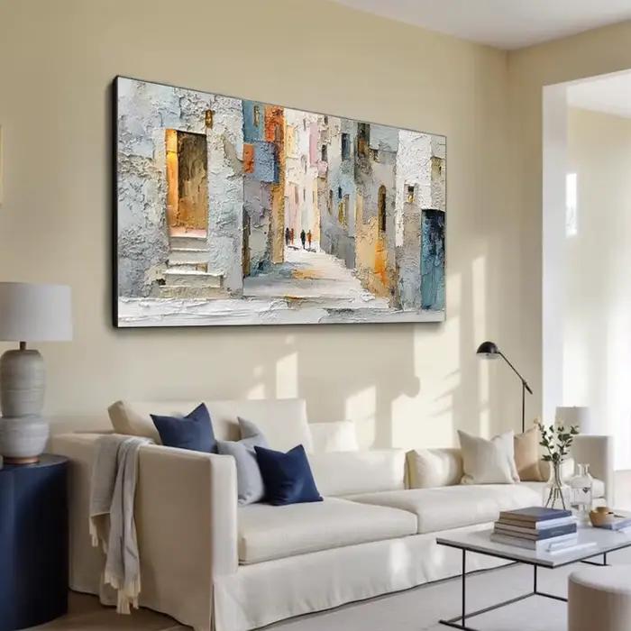 Peinture à l'huile abstraite 100% faite à la main sur toile
