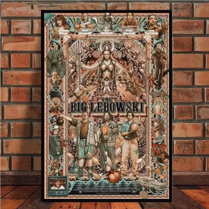 Le grand Lebowski (1998) affiche de film classique couverture Photo toile impression appartement décor à la maison peinture murale (sans cadre)