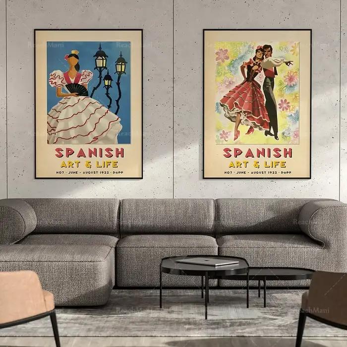 Affiche d'exposition d'Espagne