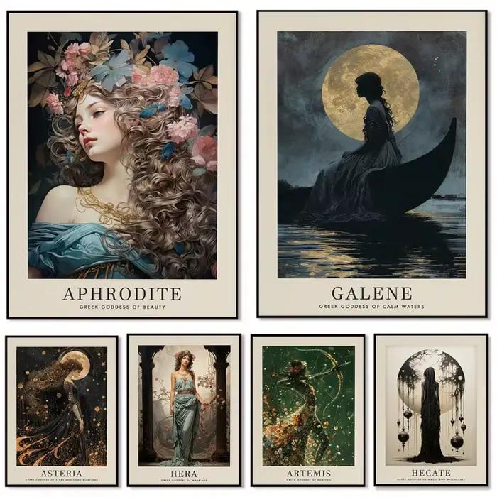 Affiche classique Vintage de la mythologie grecque