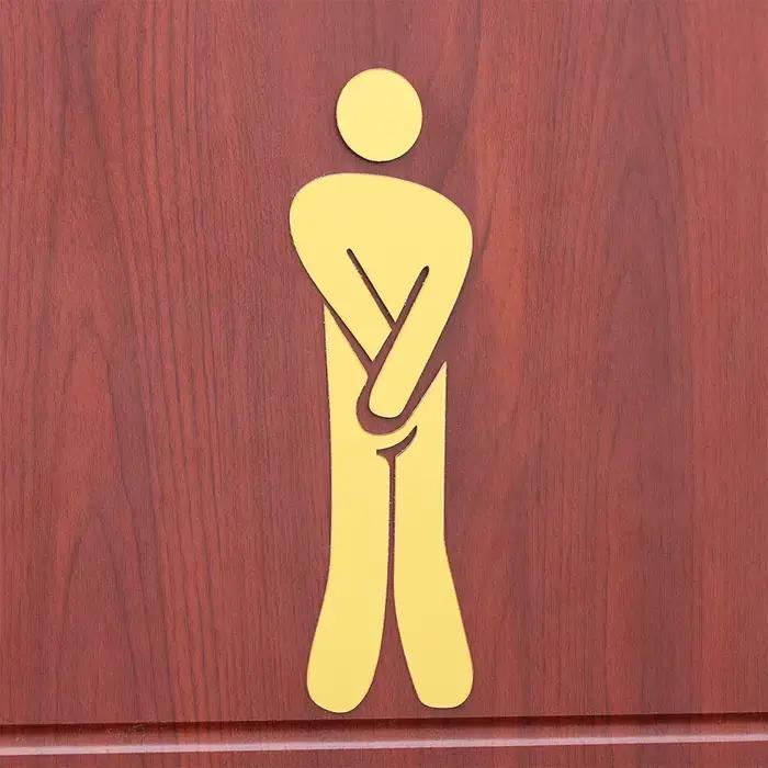 Perfec3D-Autocollants Muraux avec Signe d'Entrée de Toilette pour Homme et Femme
