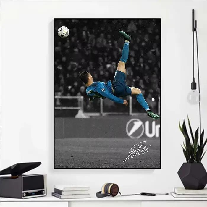 Affiche de Portrait de joueur de Sport de Football moderne