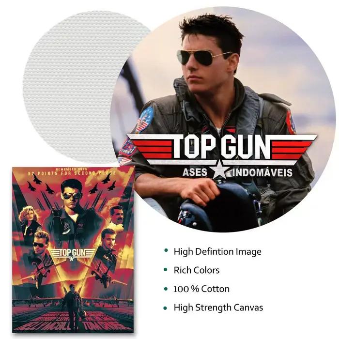 Film t-top pistolet Maverick peinture calligraphie HD toile affiche sans plis étanche tous les espaces décoration murale