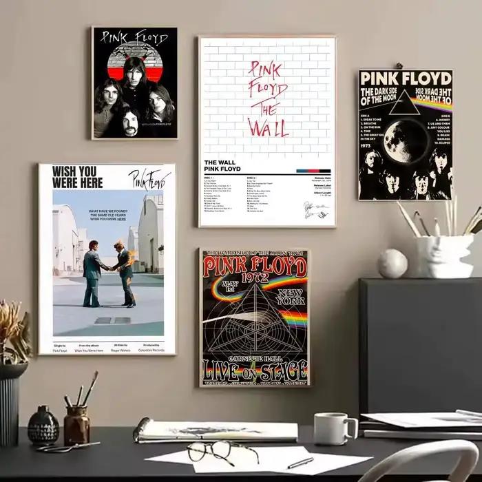 Affiche d'album classique de la populaire groupe Pink Floyd