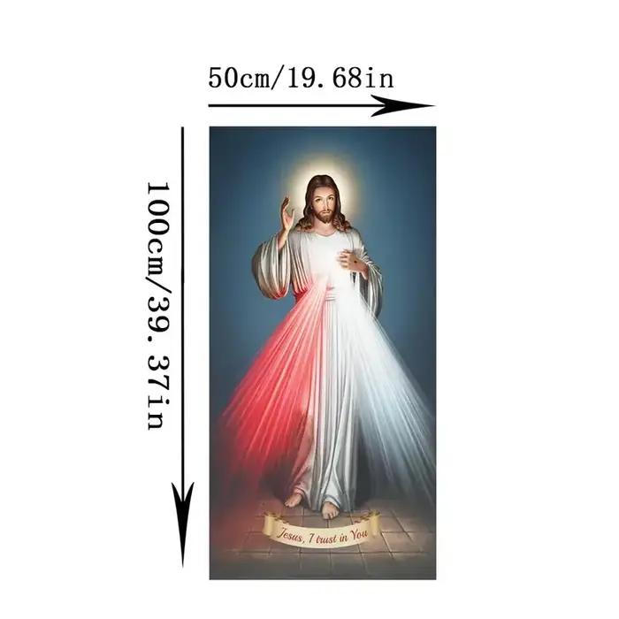 Toile de Peinture de la Religion Chrétienne, 1 Pièce, Art Mural, Affiche de Décoration de Chambre, Sans Cadre, Jésus, Je Croye en Toi, MisériULDivine