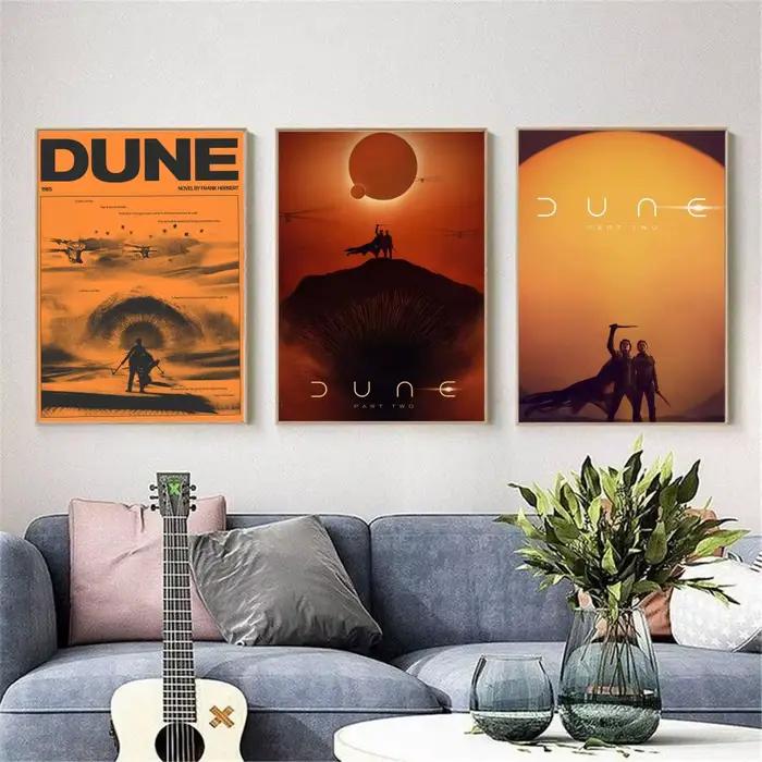 Affiche de film de science-fiction Dune Part 2