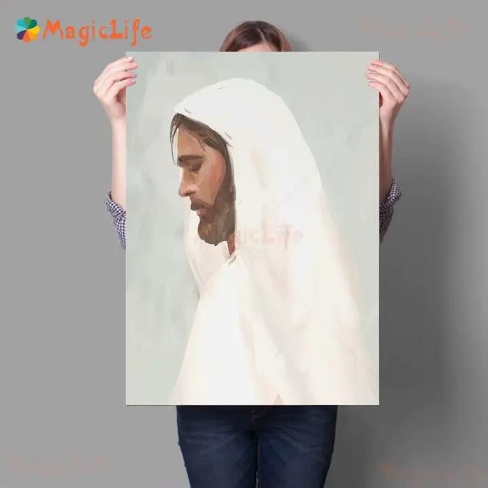 Affiche d'art avec illustration du Christ