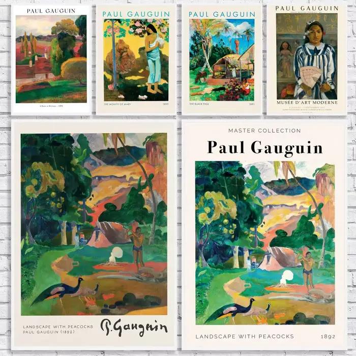 Affiche classique du peintre P-Paul Gauguin