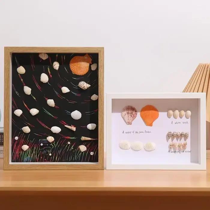 Cadre de boîte à ombre en bois
