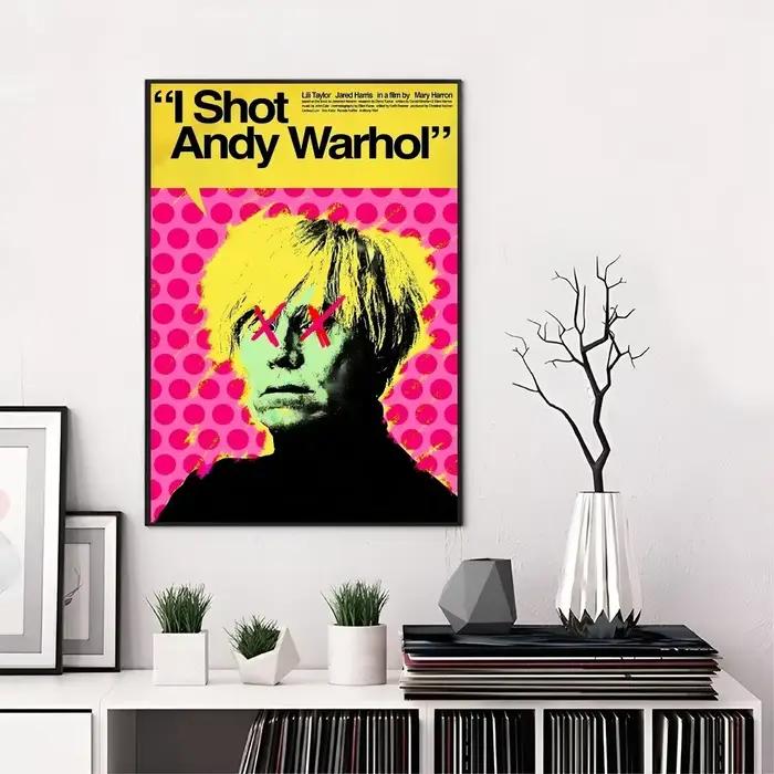 A-Andy W-Warhol-Affiche imprimée sur toile HD