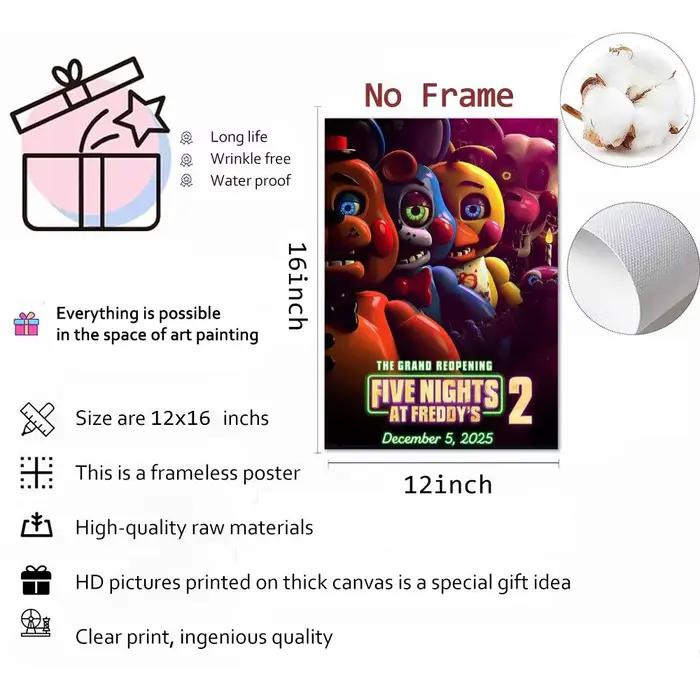 Affiche classique Fnaf Five-nights-At-Freddys