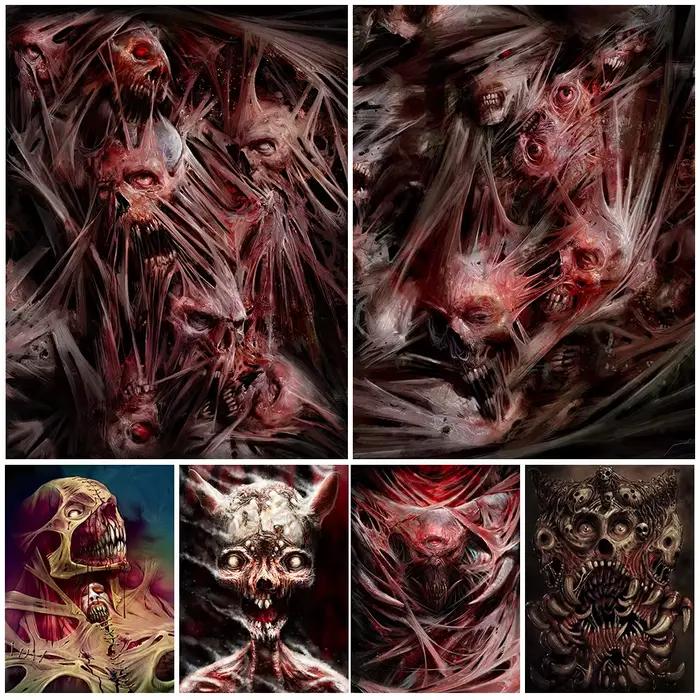 Toile d'art mural Vintage Demon Of Pain