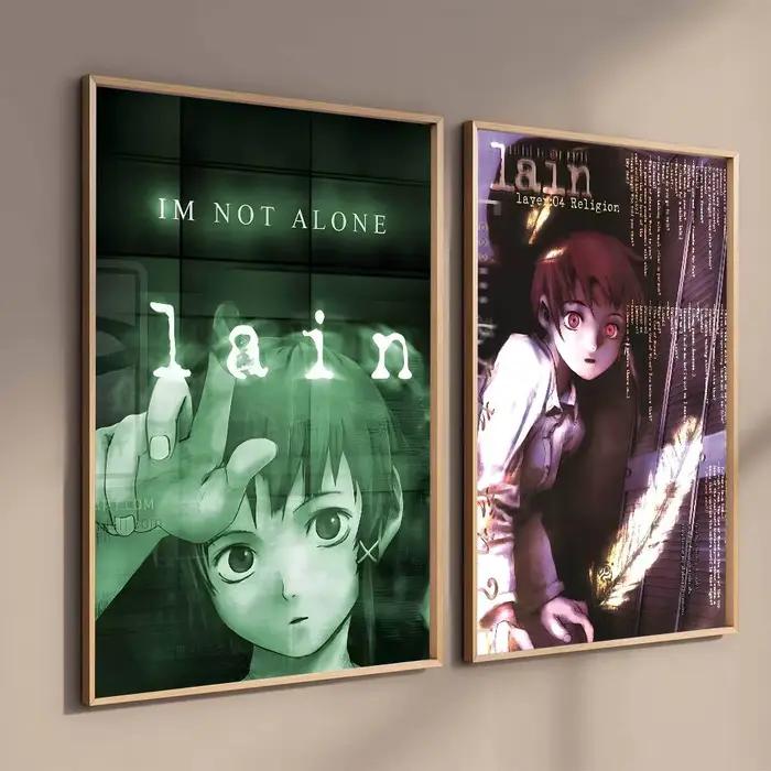Affiche HD, peinture murale, décoration murale pour salon, décoration de la maison et cadeaux, série Hot Serial Experiments Lain Anime