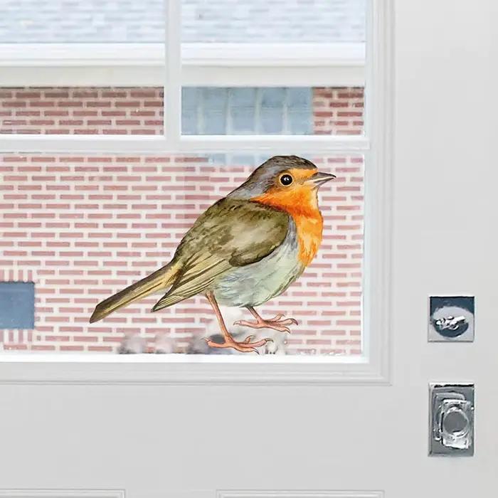 Autocollant Mural d'oiseau peint à la main