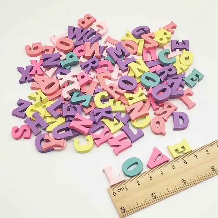 Alphabet mixte en bois, lettres de décoration pour la maison, chiffres DIY