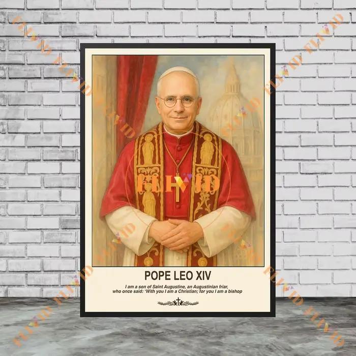 Affiche murale du pape archange
